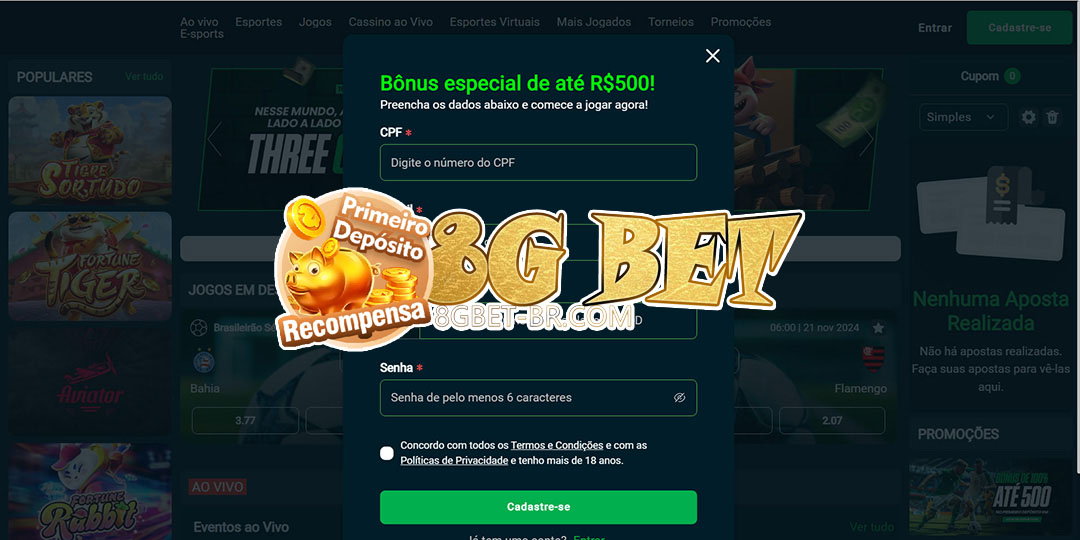 8g bet registrar